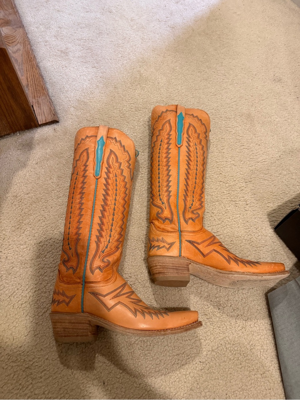 Priscilla orange colored cowgirl boot🧡🍊🎃 - Picture 3 of 12